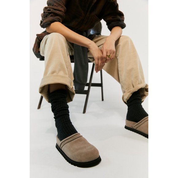 🎉LAST CHANCE🎉 FREE PEOPLE Milo Everyday Mules / Oyster Suede - Picture 9 of 12